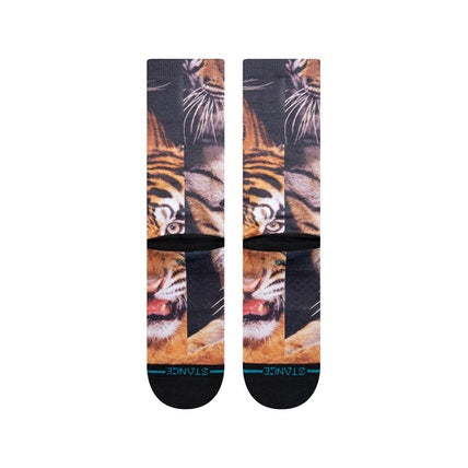 NATIONAL GEOGRAPHIC TWO TIGERS CREW SOCKS A555A22TWO